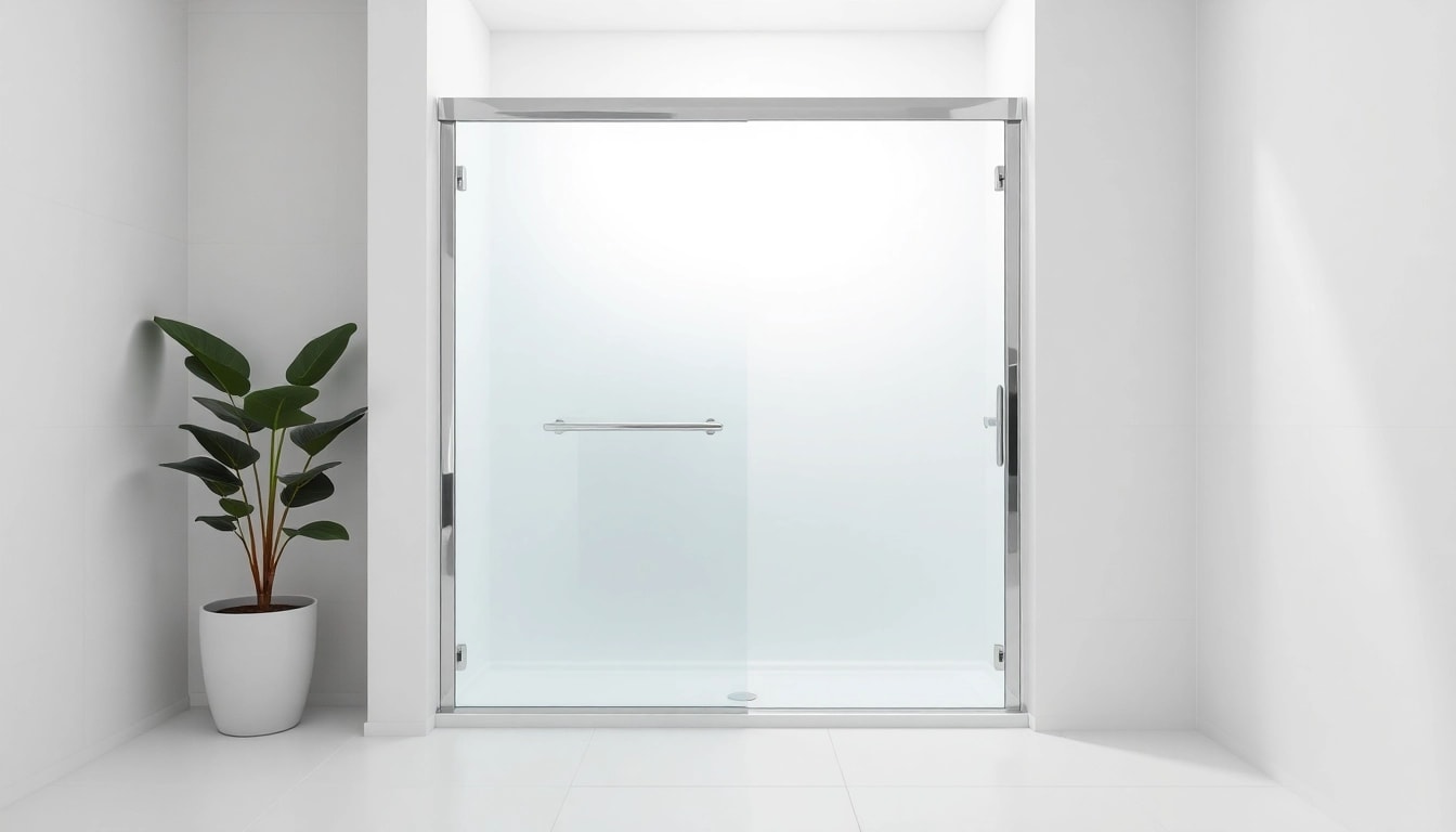 Discover the modern elegance of a shower screen sliding door with sleek design in a contemporary bathroom.
