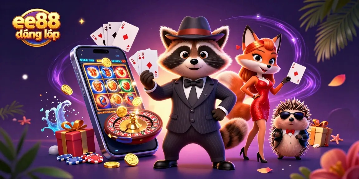 Experience the excitement of ee88 đăng nhập with a suave raccoon and dazzling games.