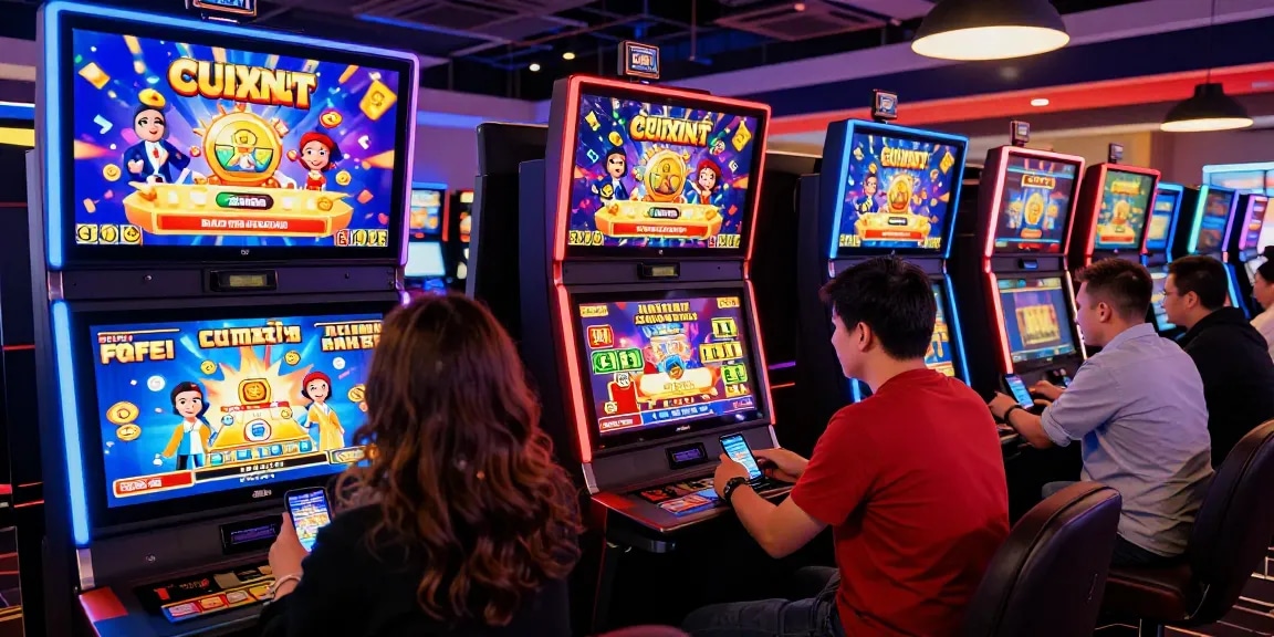 Exciting virtual gaming environment showcasing non UK casinos for UK players with vibrant graphics and players engaging online.