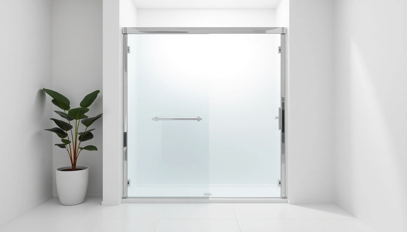 Discover the modern elegance of a shower screen sliding door with sleek design in a contemporary bathroom.