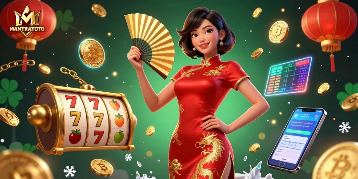 Engage with MANTRATOTO by experiencing vibrant slot games amid a lush casino atmosphere.