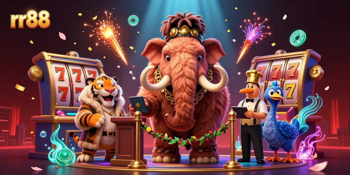 Engage in thrilling gaming action at rr88 with vibrant 3D casino characters and dynamic visuals.