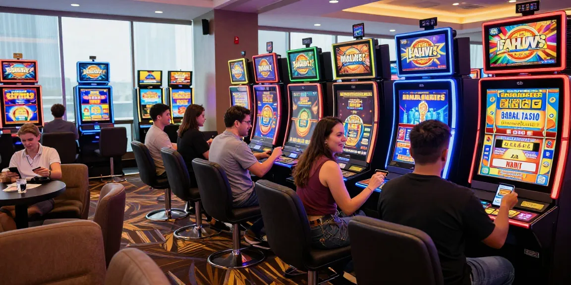 Players enjoying a dynamic gaming experience at credit card casinos featured on eviz.org.uk, showcasing excitement and various gaming options.