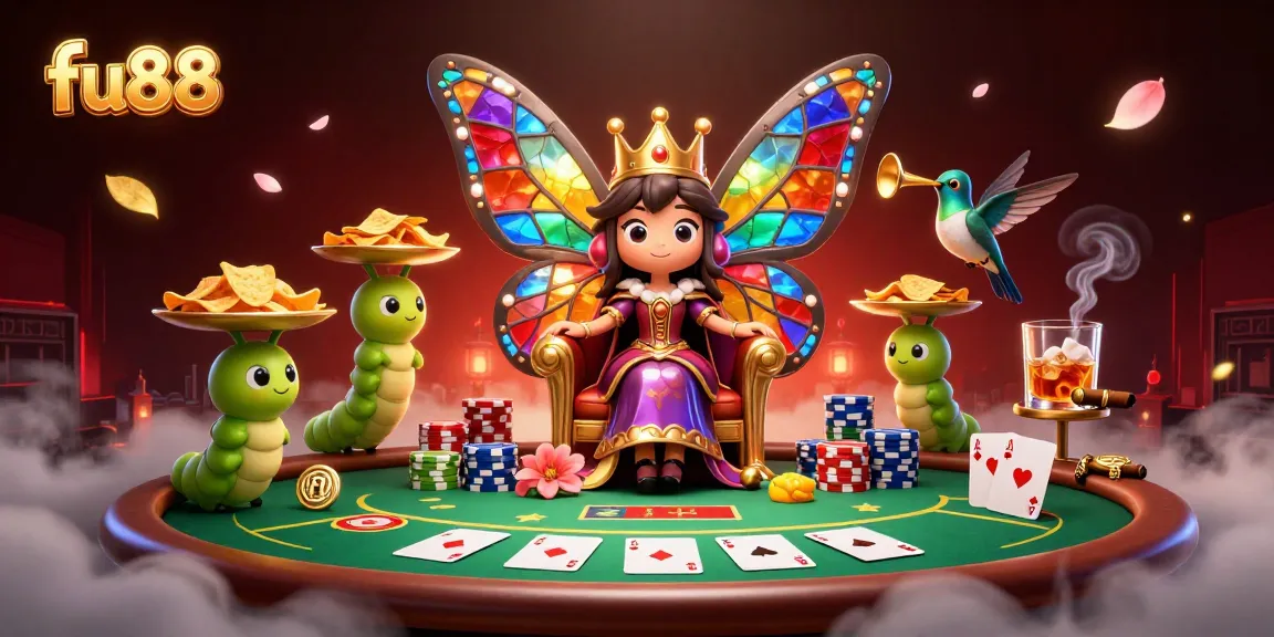 Experience the excitement of fu88 with vibrant casino elements and characters in a dynamic 3D illustration.