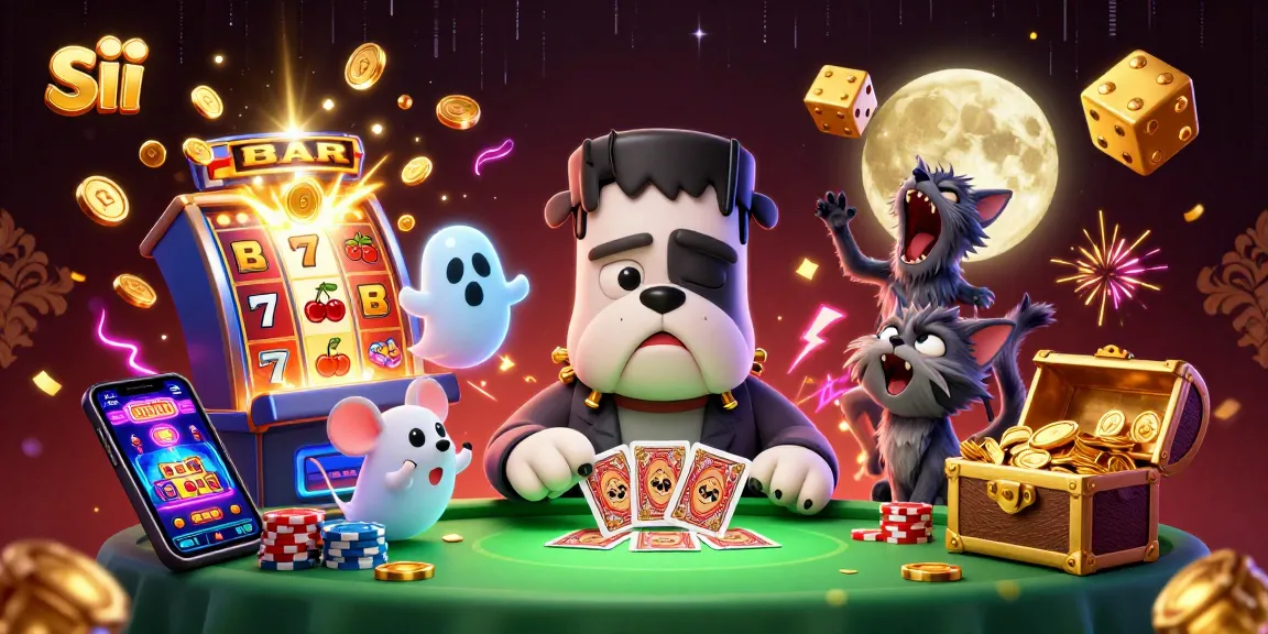 Engage with sii as a credit card casino experience featuring a colorful gaming scene.