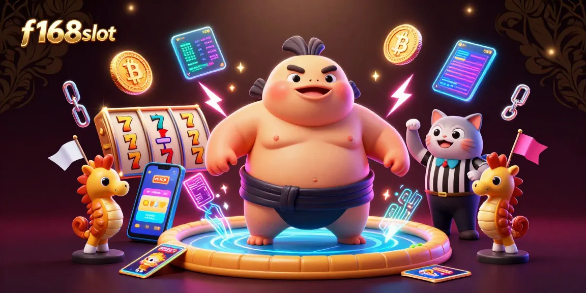 Experience f168slot with vibrant underwater casino action featuring animated characters and crypto elements.
