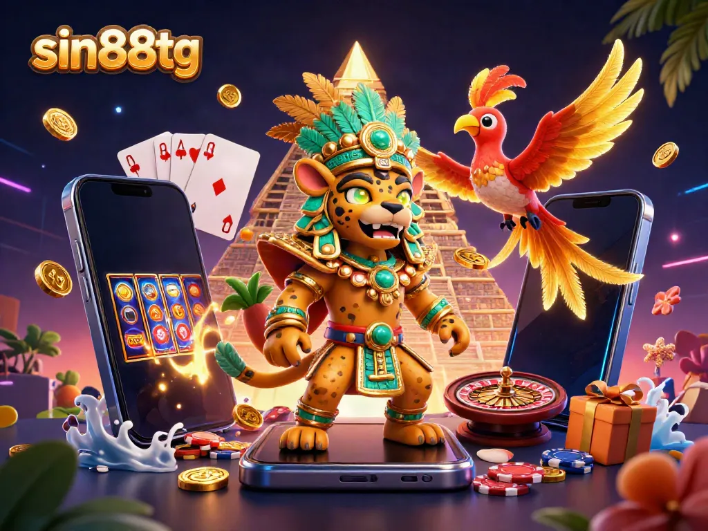 Experience exciting games at sin88tg with vibrant characters and casino elements in a rich 3D world.