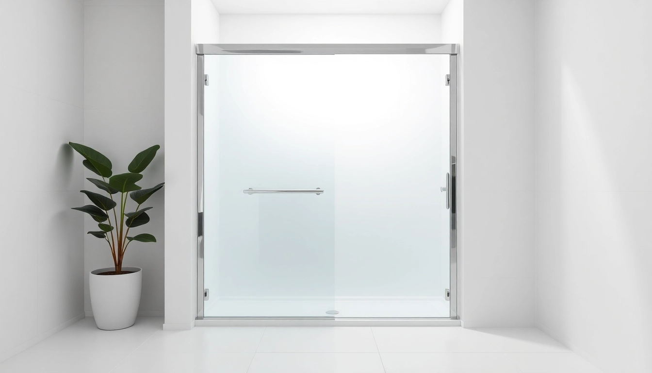 Discover the modern elegance of a shower screen sliding door with sleek design in a contemporary bathroom.