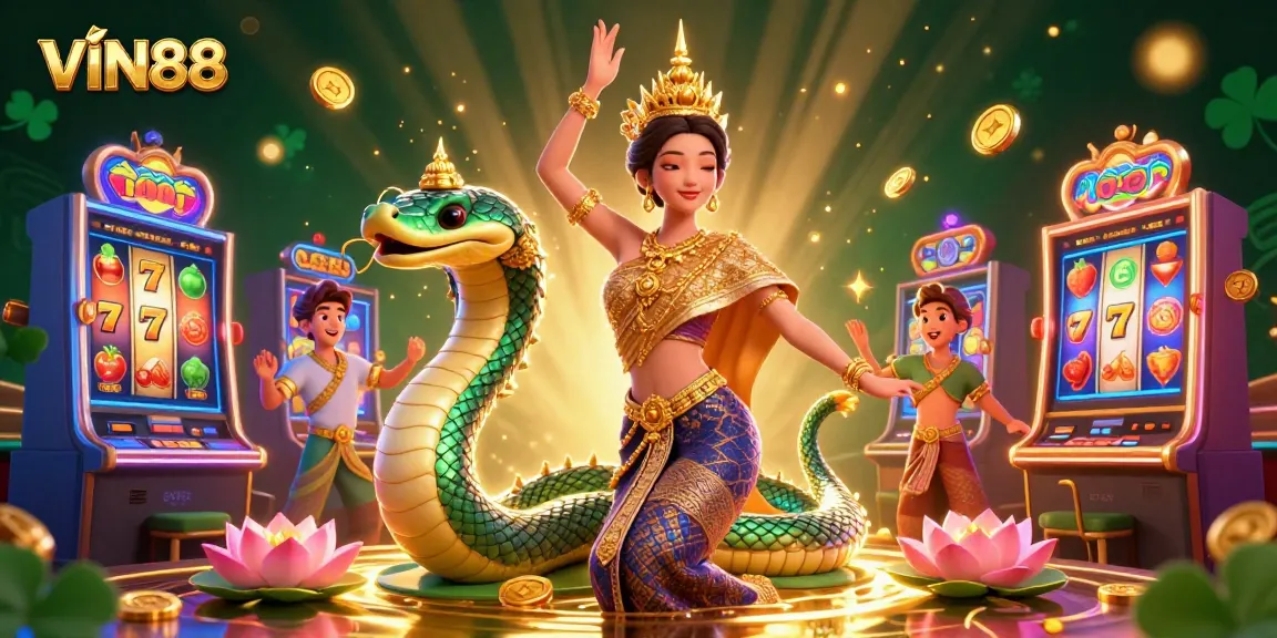 Win big with VIN88's thrilling casino slots featuring vibrant characters and exciting elements!