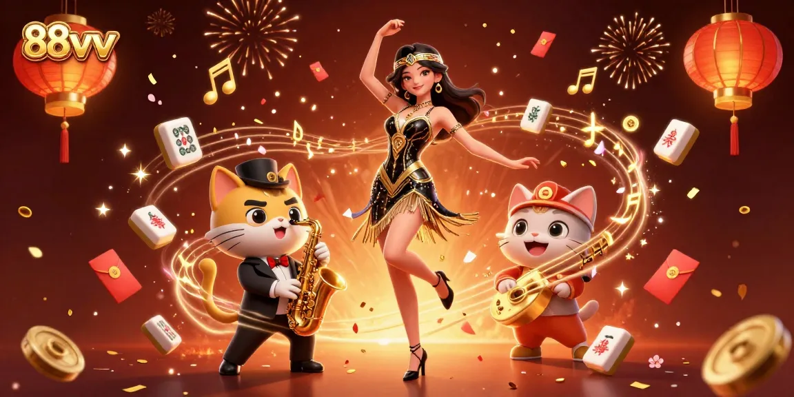 Experience thrilling gaming with 88vv’s vibrant casino scene, rich in festive elements and stunning visuals.