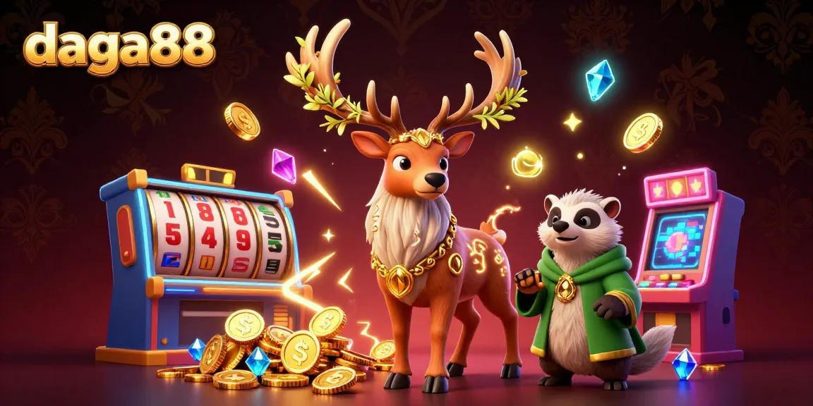 Dive into the excitement with daga88's vibrant casino scene, featuring dynamic characters and rich gaming elements.