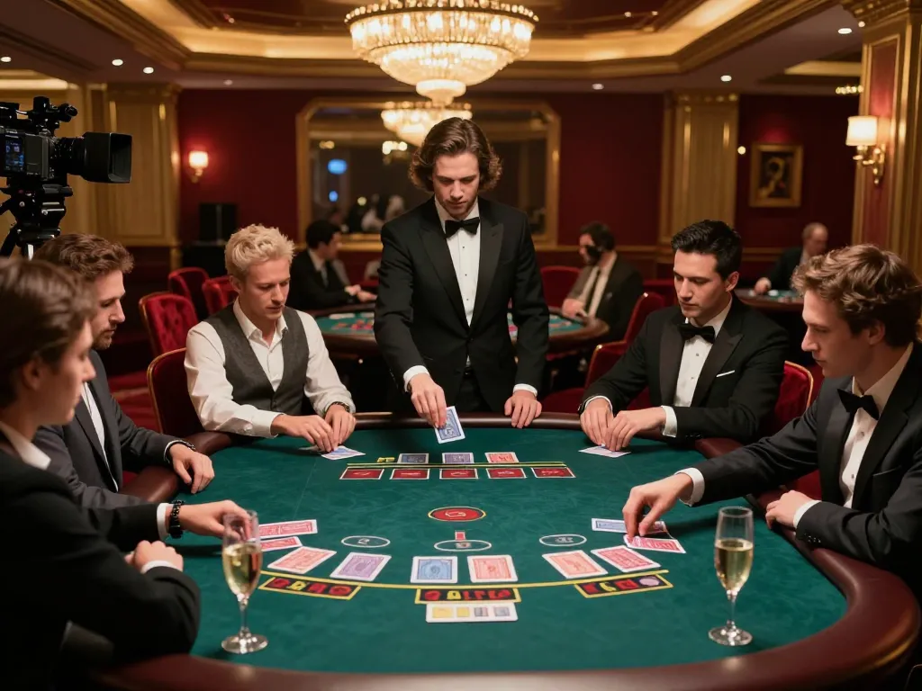 Action-packed baccarat game at net88 casino with players engaged and dealer dealing cards.