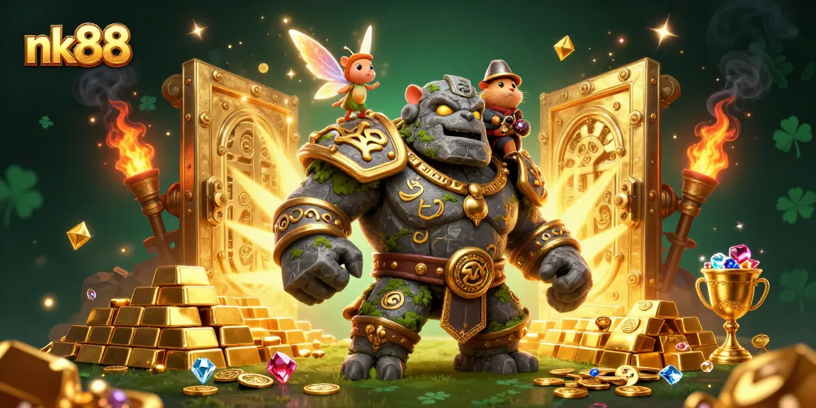 Experience thrilling slots and jackpots with nk88 in a vibrant 3D casino adventure full of magic and treasures.