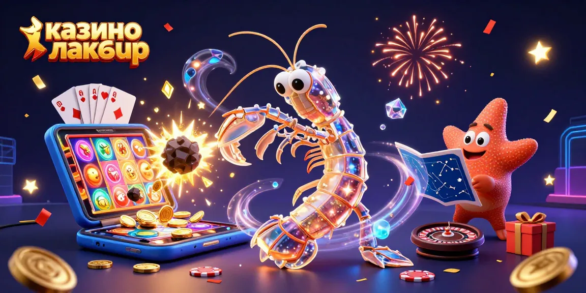Engage in thrilling gameplay at казино лакибир with vibrant slot reels and festive casino elements.