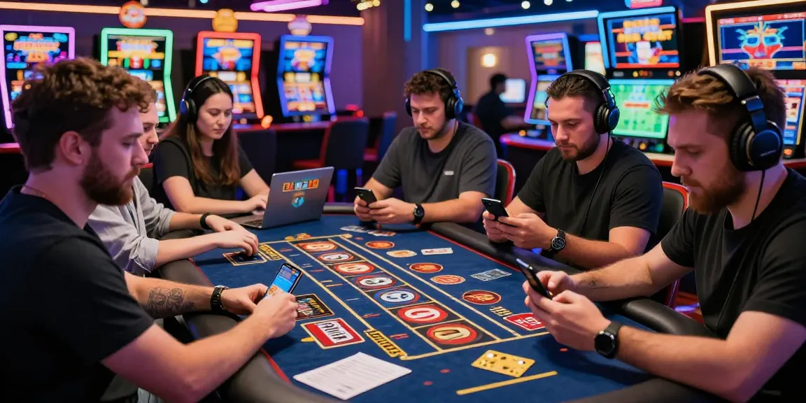 Engaging scene of players using credit cards at online casinos showcased by https://euf.co.uk, highlighting excitement and gaming diversity.