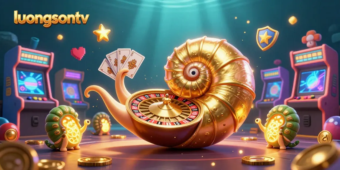 Experience exciting games at luongsontv with vibrant 3D casino illustrations showcasing fun characters and gaming elements