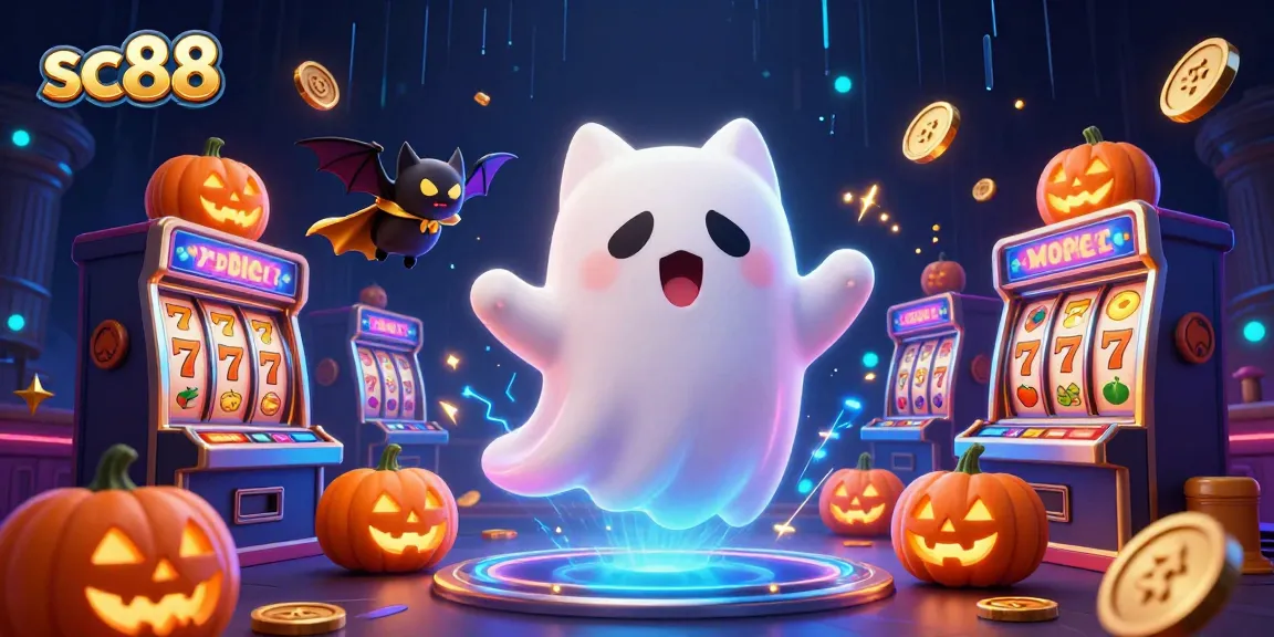 Spin and win with sc88's friendly casino ghost cat and vibrant slot games around!
